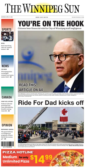Cover of Winnipeg Sun