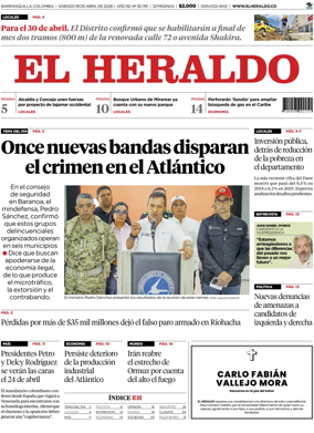 Cover of El Heraldo (Colombia)