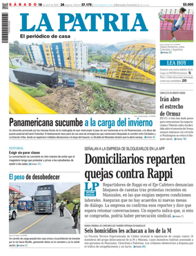 Cover of La Patria (Colombia)