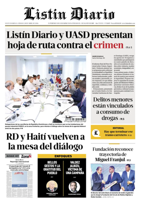 Cover of Listin Diario