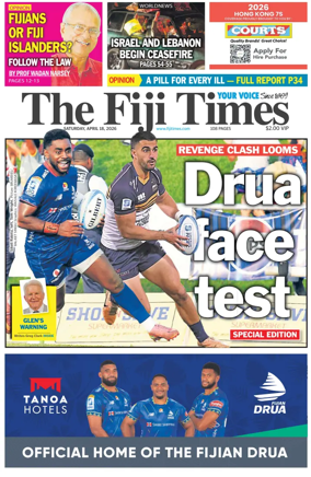 Cover of The Fiji Times