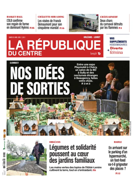 Cover of La Republique du Centre (Orleans - Loiret))