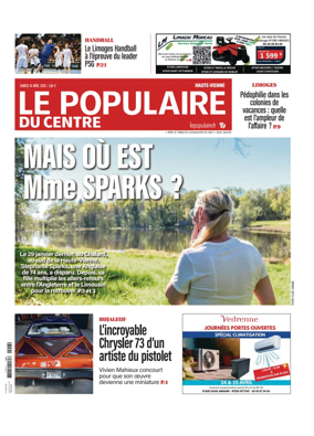 Cover of Le Populaire du Centre (Haute-Vienne)