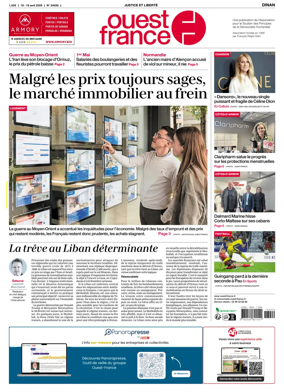 Cover of Ouest France (Dinan)
