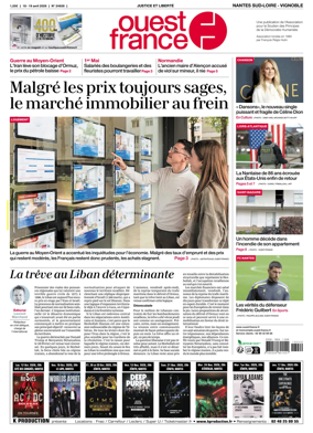 Cover of Ouest France (Nantes / Sud-Loire / Vignoble)