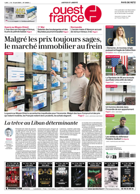 Cover of Ouest France (Pornic / Pays de Retz)