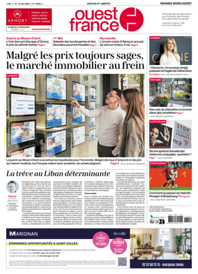 Cover of Ouest-France (Rennes Nord-Ouest)