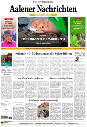 Cover of Aalener Nachrichten