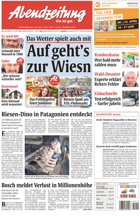 Cover of Abendzeitung Munchen