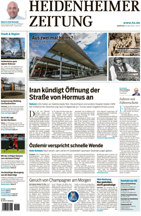 Cover of Heidenheimer Zeitung