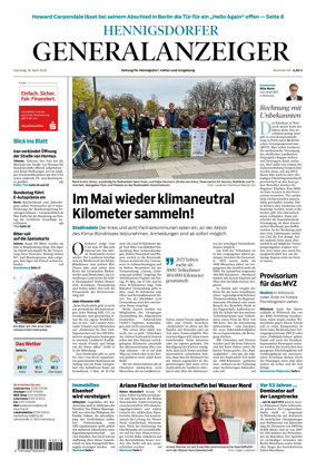 Cover of Hennigsdorfer Generalanzeiger