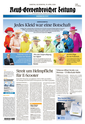 Cover of Neuss-Grevenbroicher Zeitung Neuss