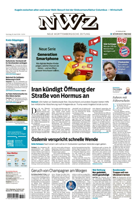 Cover of NWZ – Neue Wurttembergische Zeitung