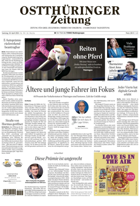 Cover of Ostthuringer Zeitung (Greiz)
