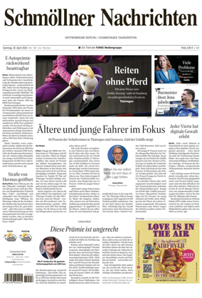 Cover of Ostthuringer Zeitung (Schmolln)