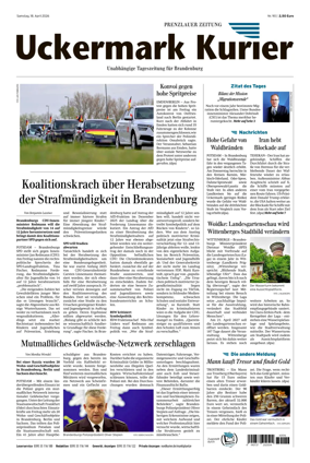 Cover of Prenzlauer Zeitung