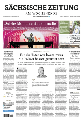 Cover of Sachsische Zeitung (Gorlitz & Niesky)