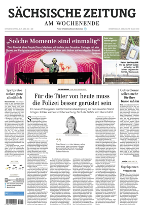 Cover of Sachsische Zeitung (Hoyerswerda)