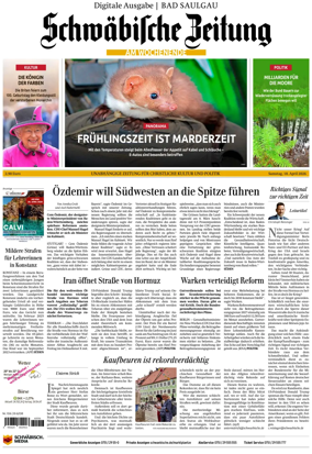 Cover of Schwabische Zeitung (Bad Saulgau)