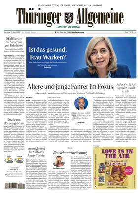 Cover of Thuringer Allgemeine (Arnstadt und Ilmenauz)