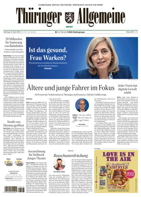 Cover of Thuringer Allgemeine (Erfurt)