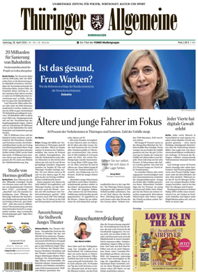 Cover of Thuringer Allgemeine (Nordhausen)