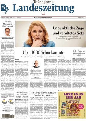 Cover of Thuringische Landeszeitung (Jena)