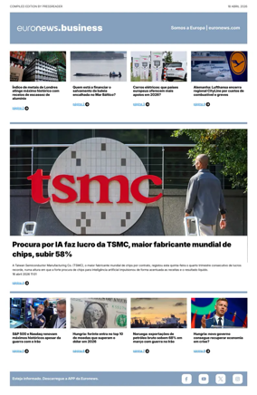 Cover of Euronews Business (Portuguese)