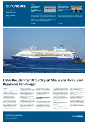 Cover of Euronews (German Edition)