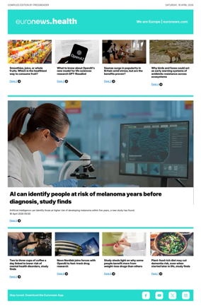 Cover of Euronews Health (English) Compiled Edition