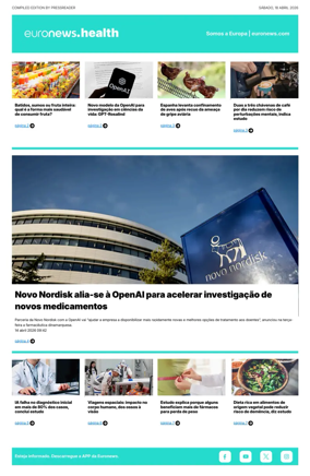 Cover of Euronews Health (Portuguese)