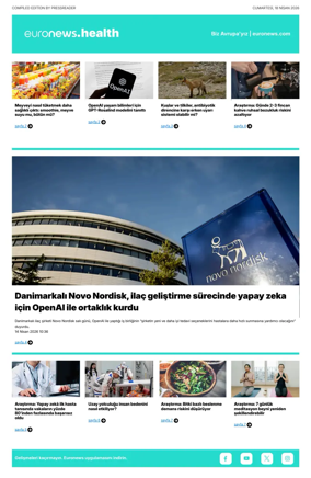 Cover of Euronews Health (Turkish) Compiled Edition