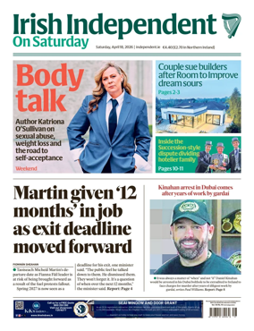 Cover of Irish Independent