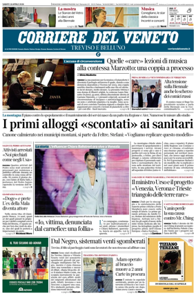 Cover of Corriere del Veneto (Treviso e Belluno)