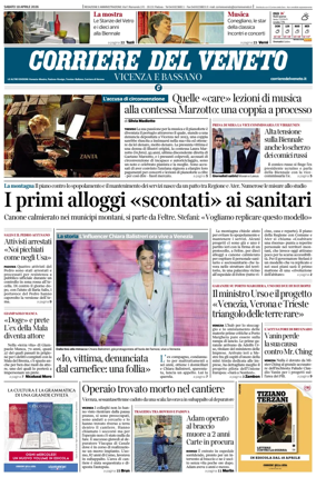 Cover of Corriere del Veneto (Vicenza e Bassano)