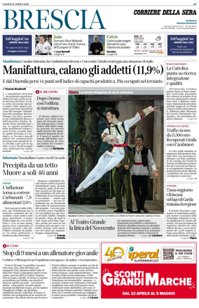 Cover of Corriere della Sera (Brescia)