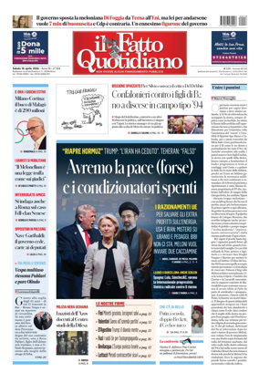 Cover of Il Fatto Quotidiano