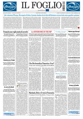Cover of Il Foglio Quotidiano