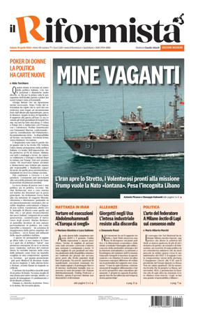 Cover of Il Riformista (Italy)