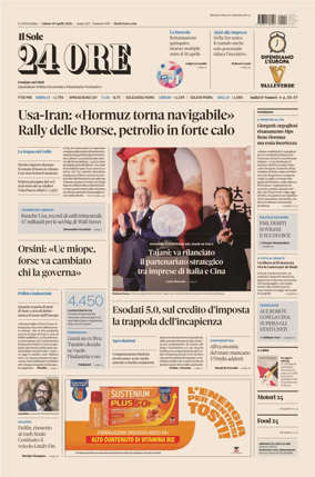 Cover of Il Sole 24 Ore