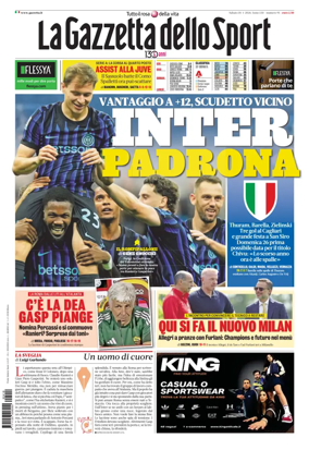Cover of La Gazzetta dello Sport - Roma