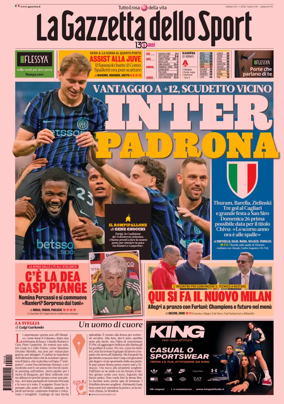 Cover of La Gazzetta dello Sport