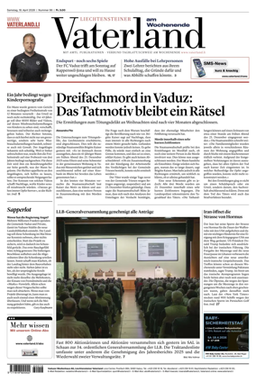 Cover of Liechtensteiner Vaterland