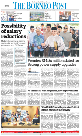 Cover of The Borneo Post (Sarawak)