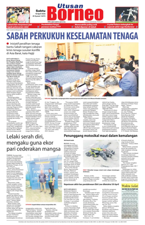 Cover of Utusan Borneo (Sabah)