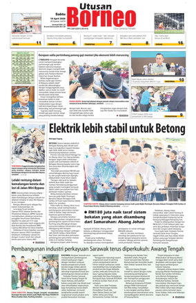 Cover of Utusan Borneo (Sarawak)