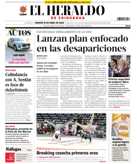 Cover of El Heraldo de Chihuahua