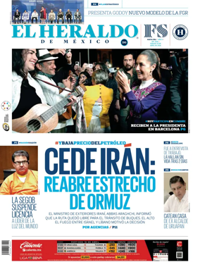 Cover of El Heraldo de Mexico