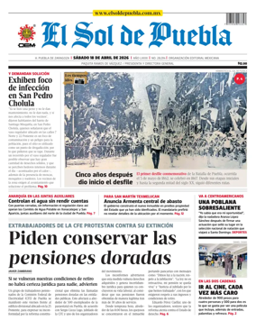 Cover of El Sol de Puebla