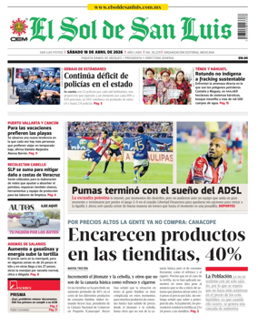 Cover of El Sol de San Luis Potosi